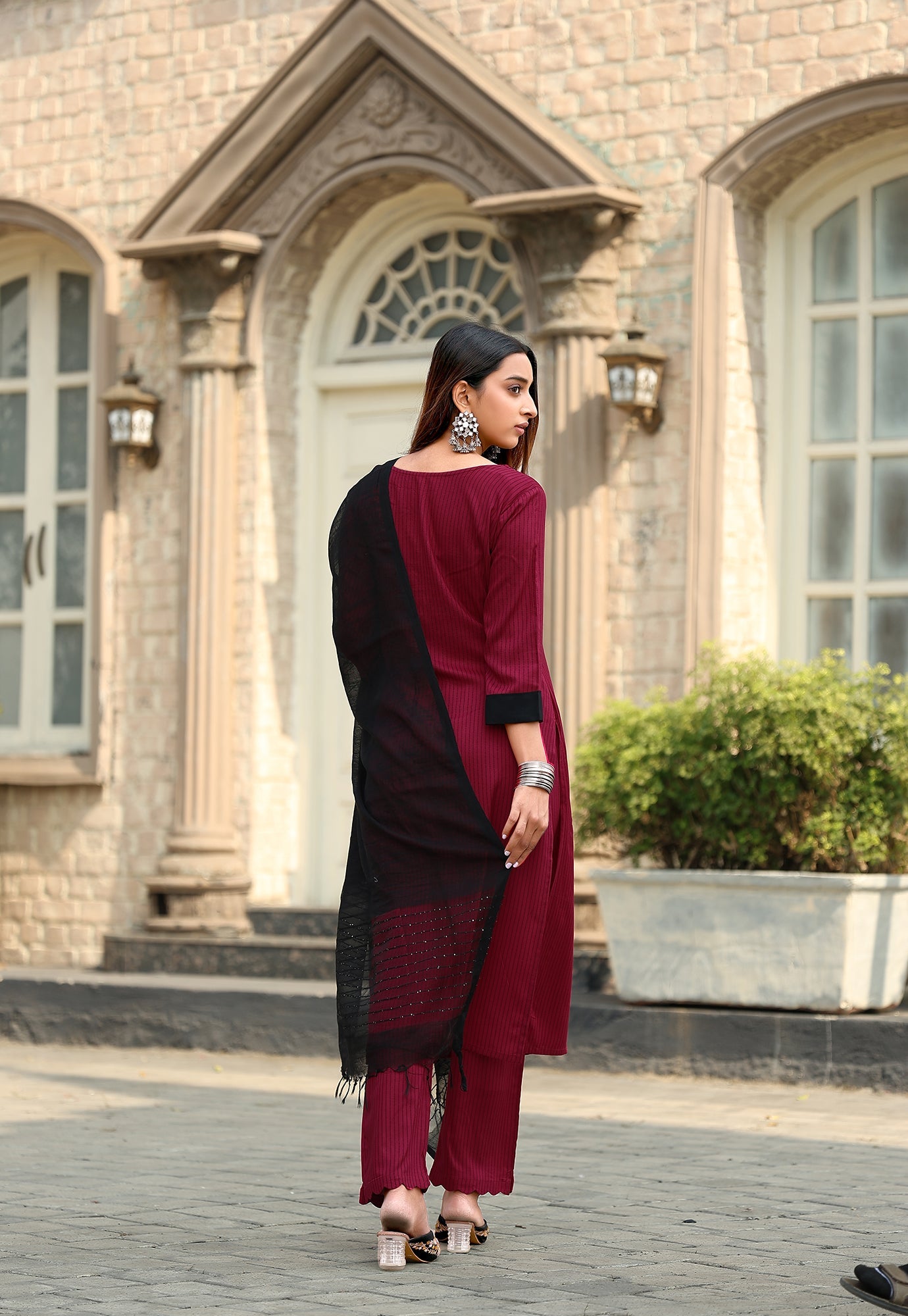 Women Rayon Print Straight Kurta With Pant And Dupatta Suit Set-RASHMIKA
