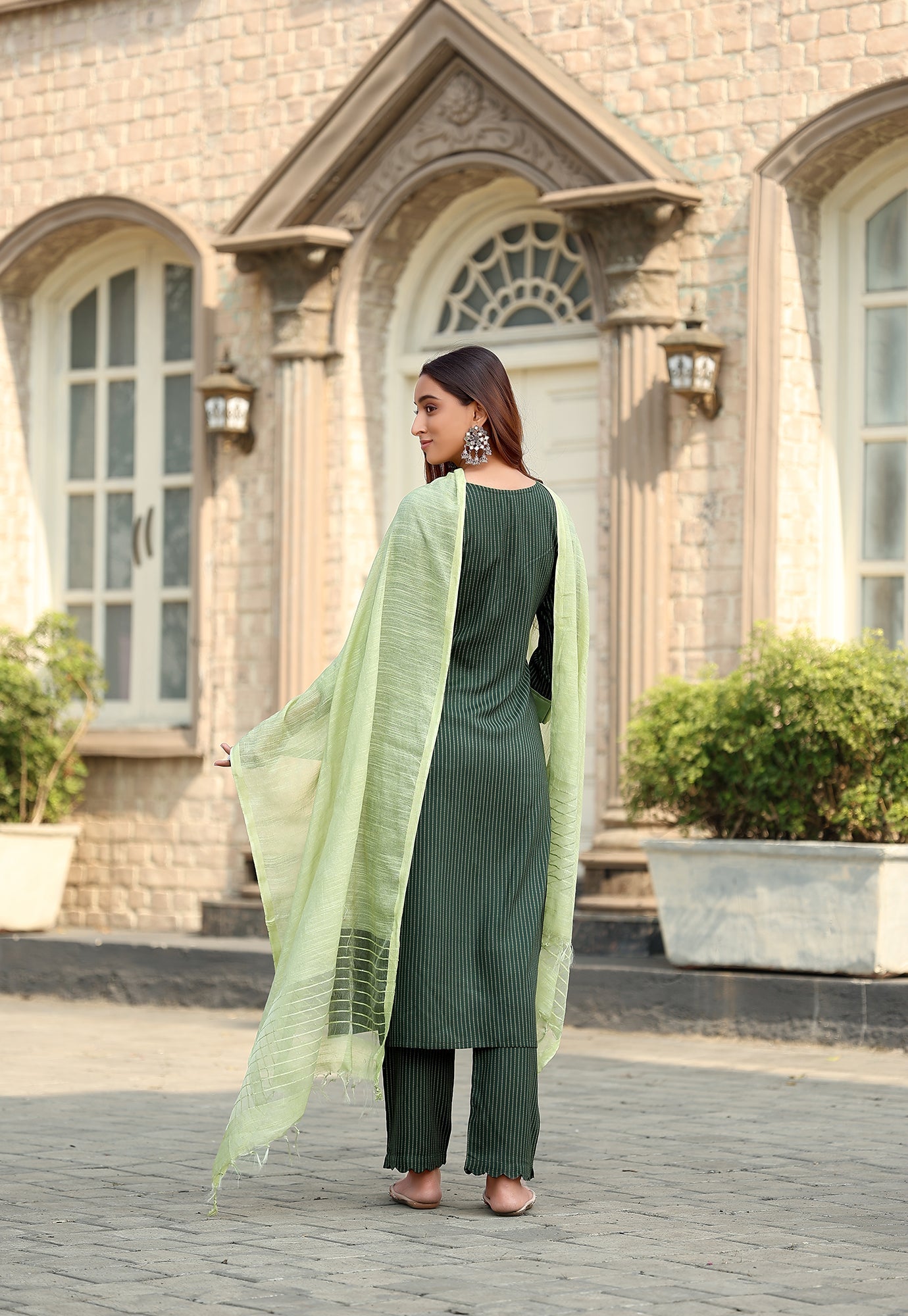 Women Rayon Print Straight Kurta With Pant And Dupatta Suit Set-RASHMIKA