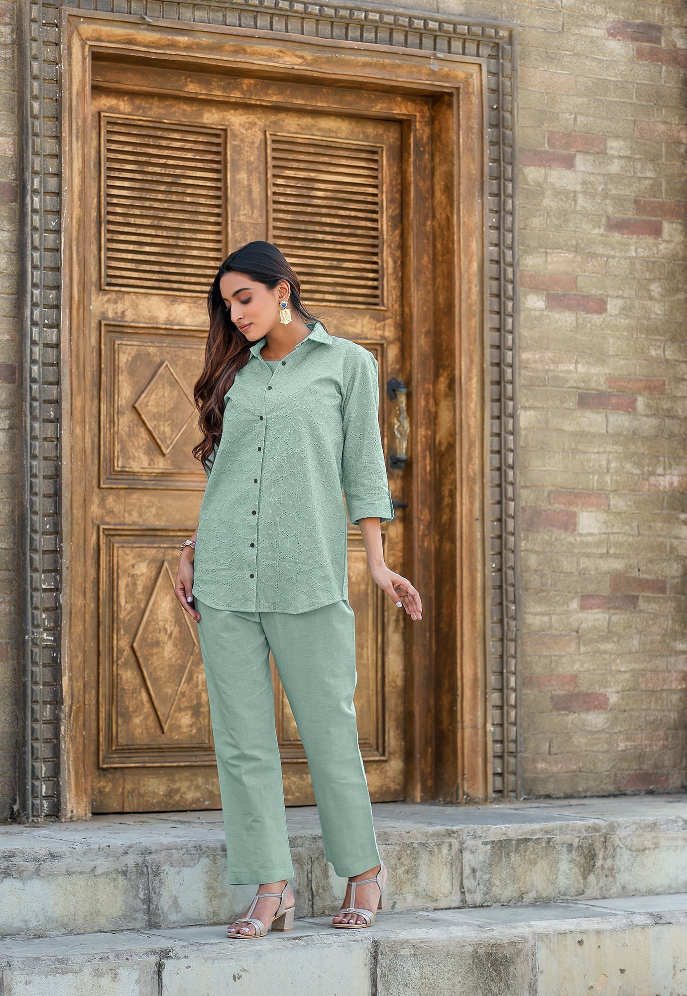 Women Shifli Cotton Casual Wear Co-Ord Set-VEENA