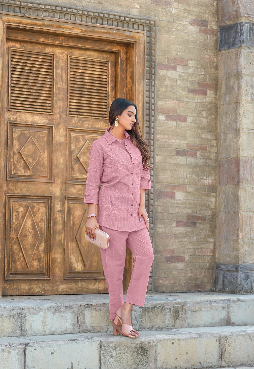Women Shifli Cotton Casual Wear Co-Ord Set-VEENA