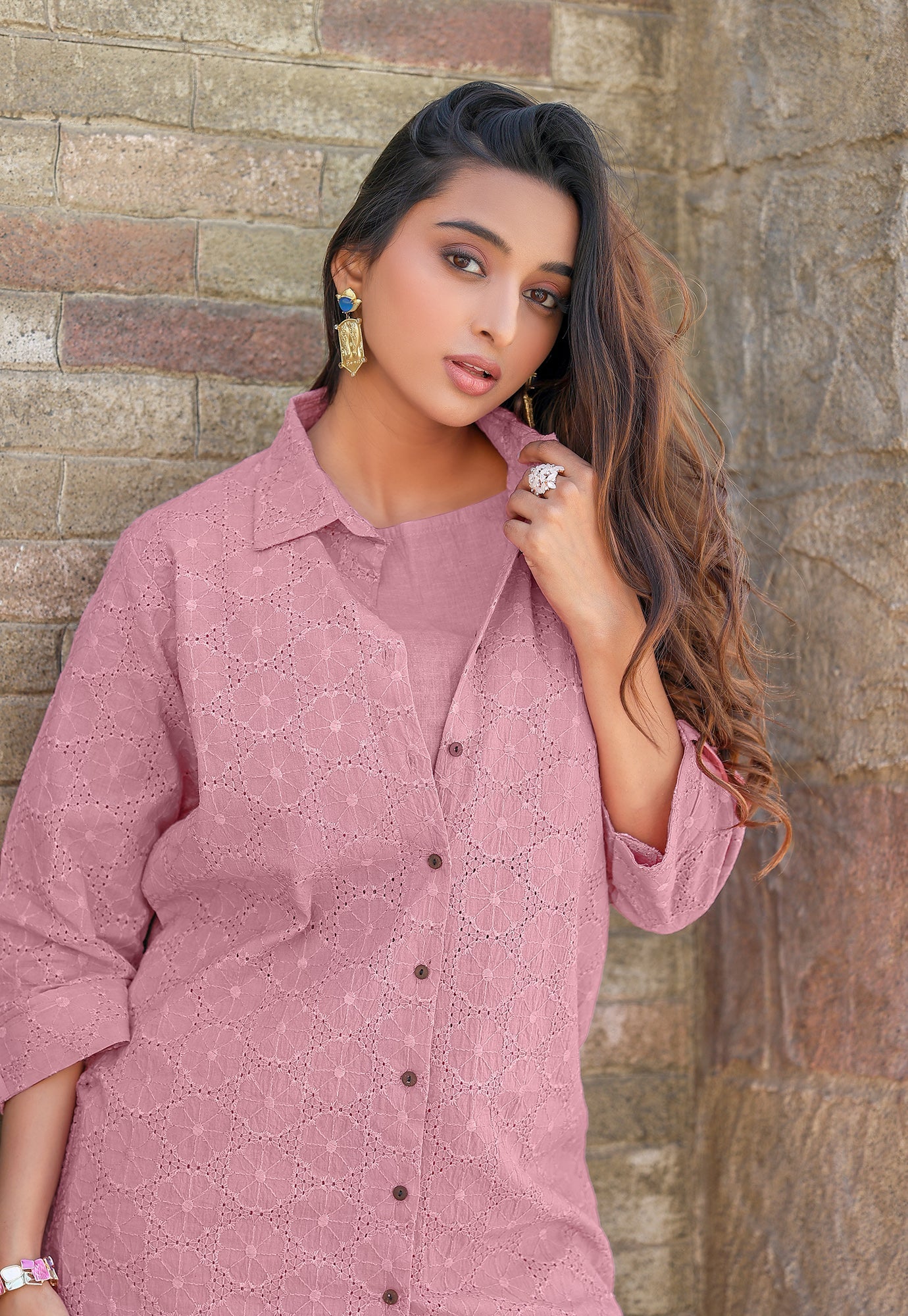 Women Shifli Cotton Casual Wear Co-Ord Set-VEENA