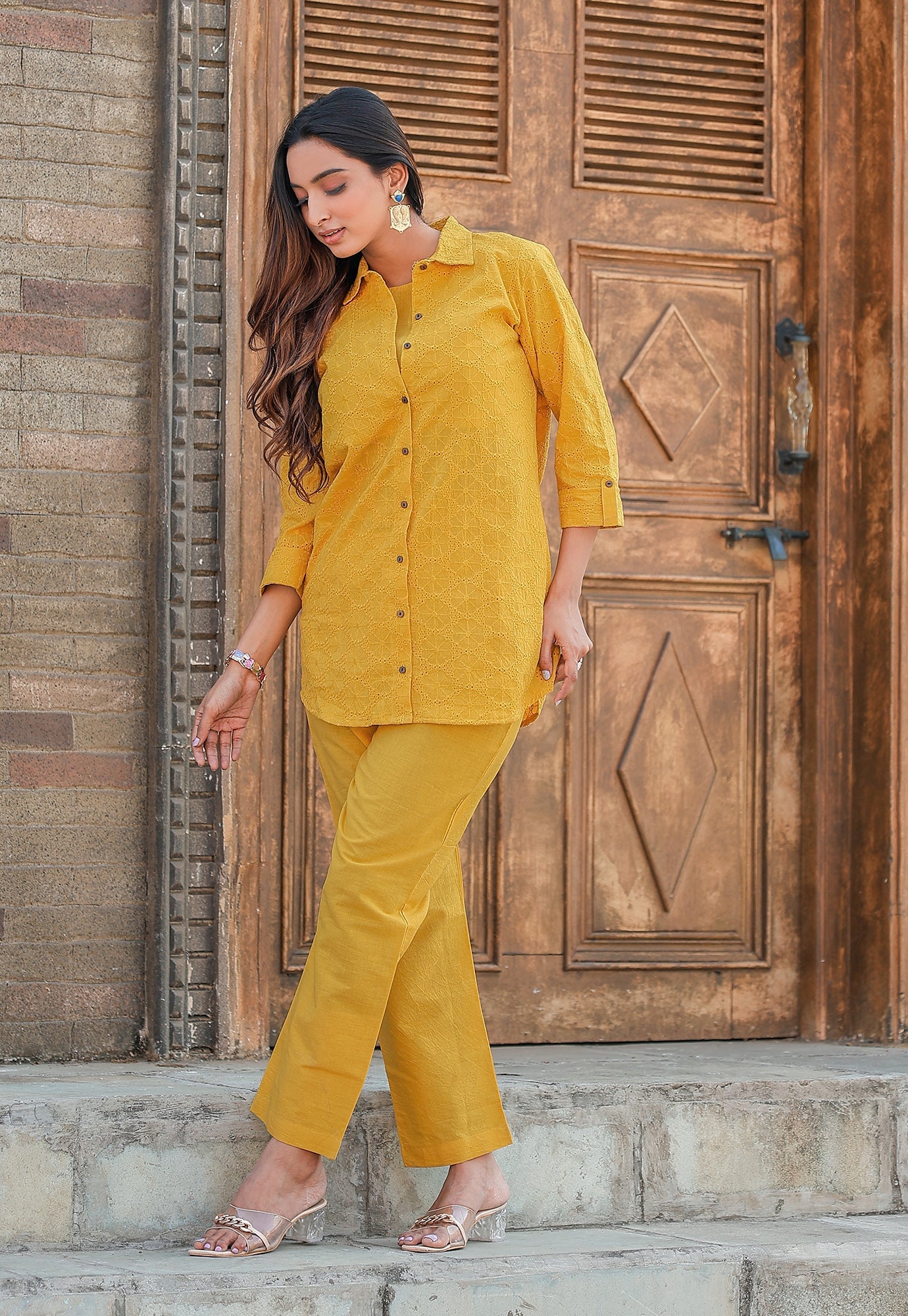 Women Shifli Cotton Casual Wear Co-Ord Set-VEENA