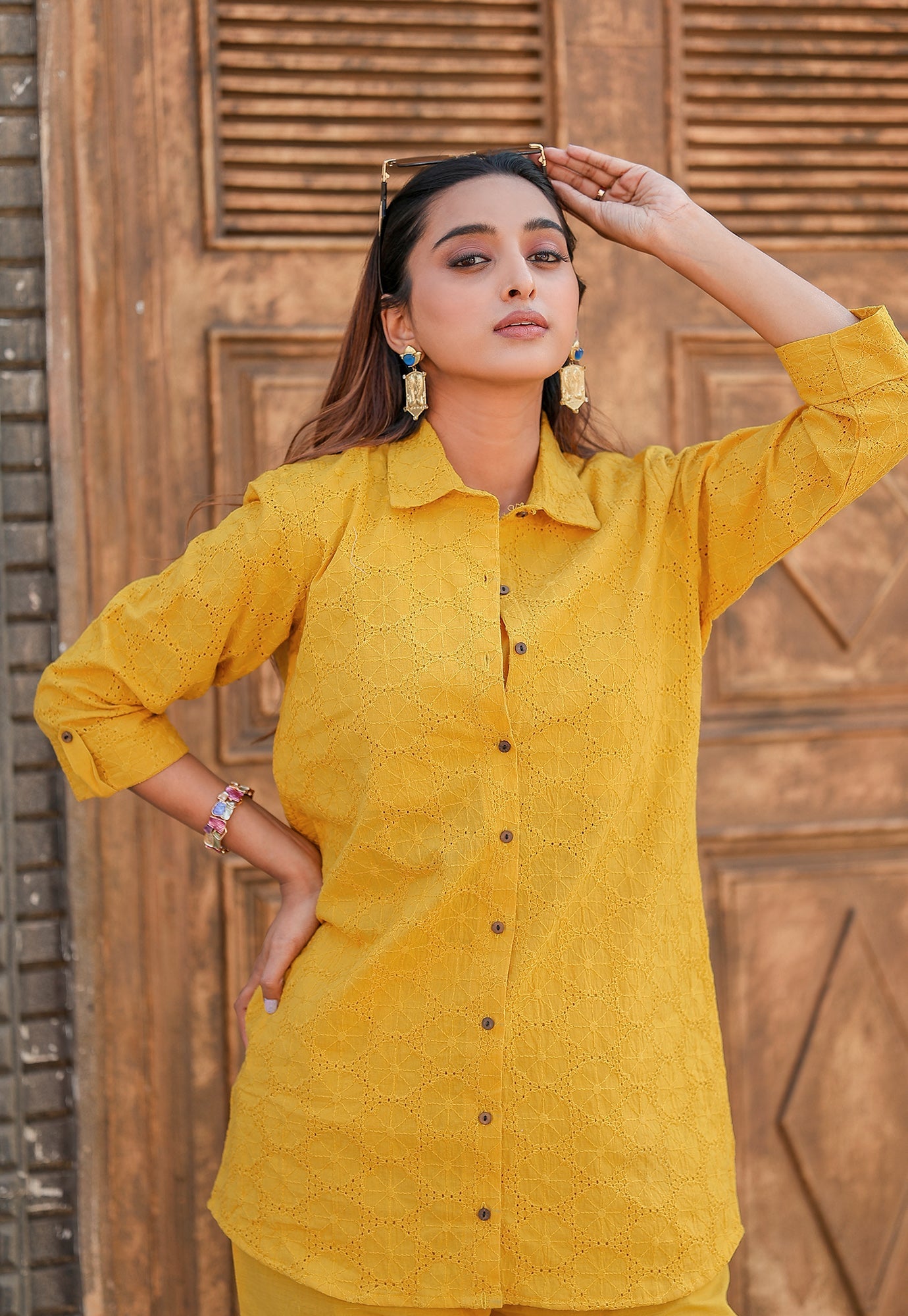 Women Shifli Cotton Casual Wear Co-Ord Set-VEENA