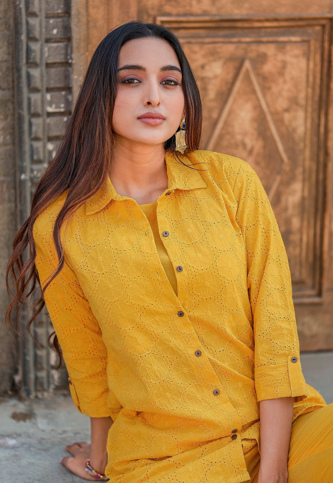 Women Shifli Cotton Casual Wear Co-Ord Set-VEENA
