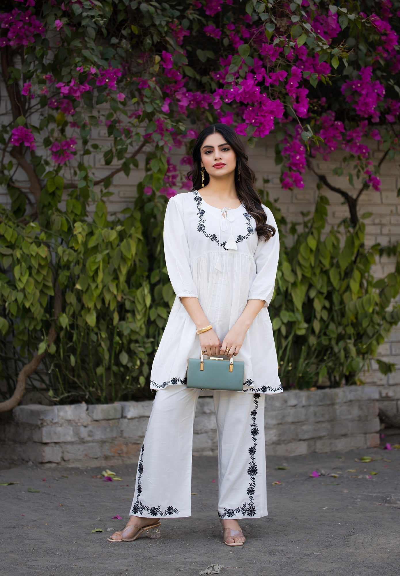 Women Rayon Comfortable and Stylish Kurta & Palazzo Set-ROZELLA