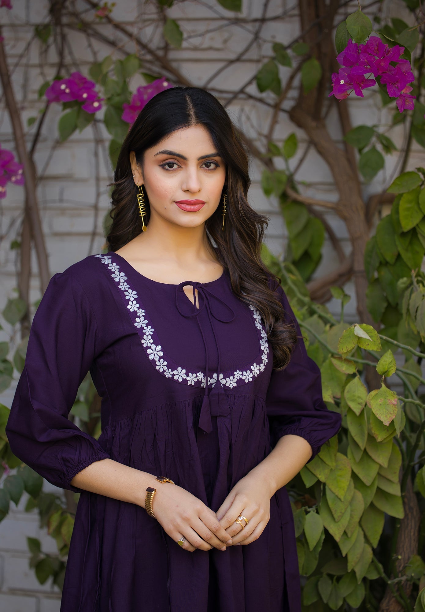 Women Rayon Comfortable and Stylish Kurta & Palazzo Set-ROZELLA