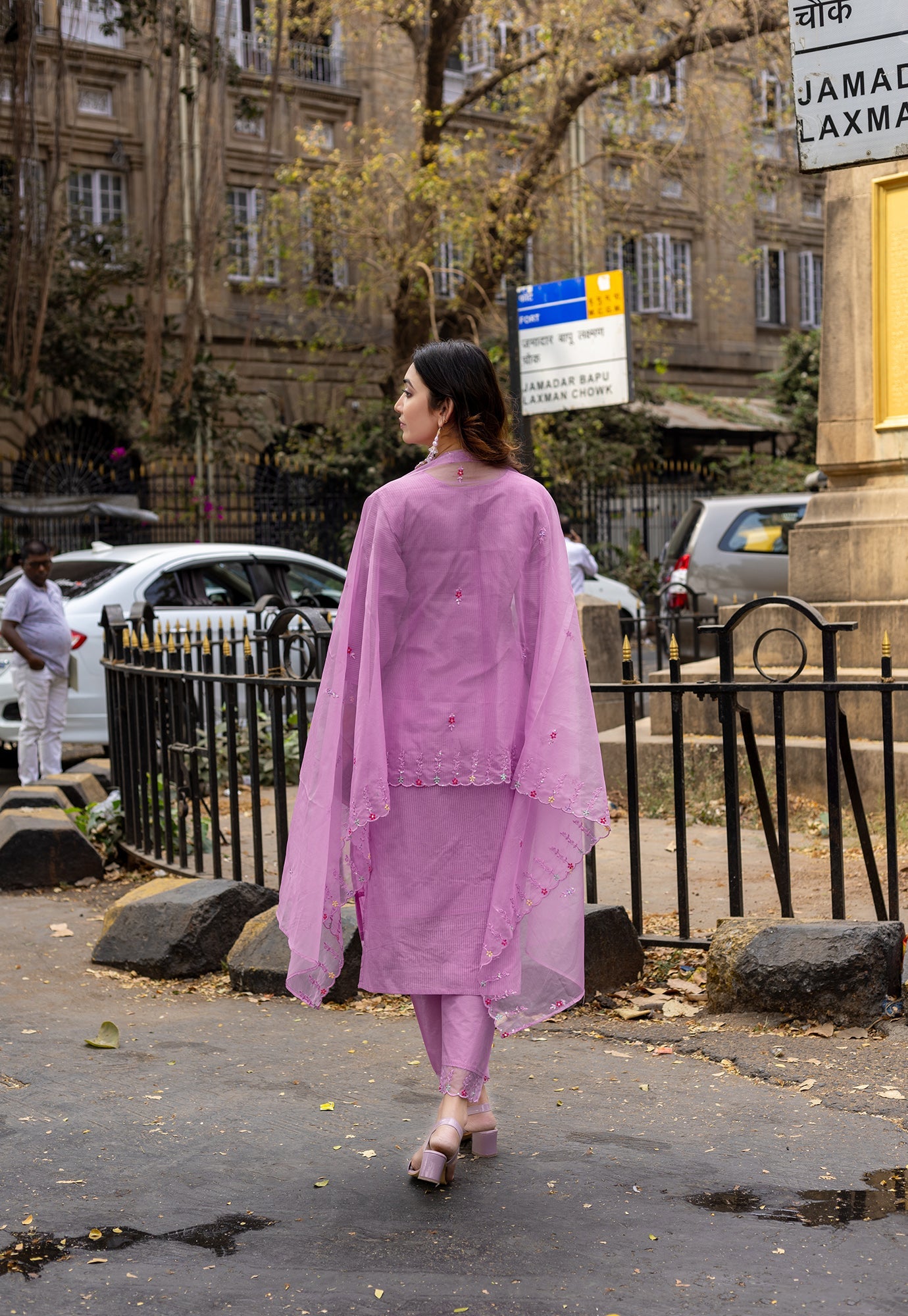 Women Embroidered Regular Work  Pure Cotton Kurta Set with Dupatta-CL-8045