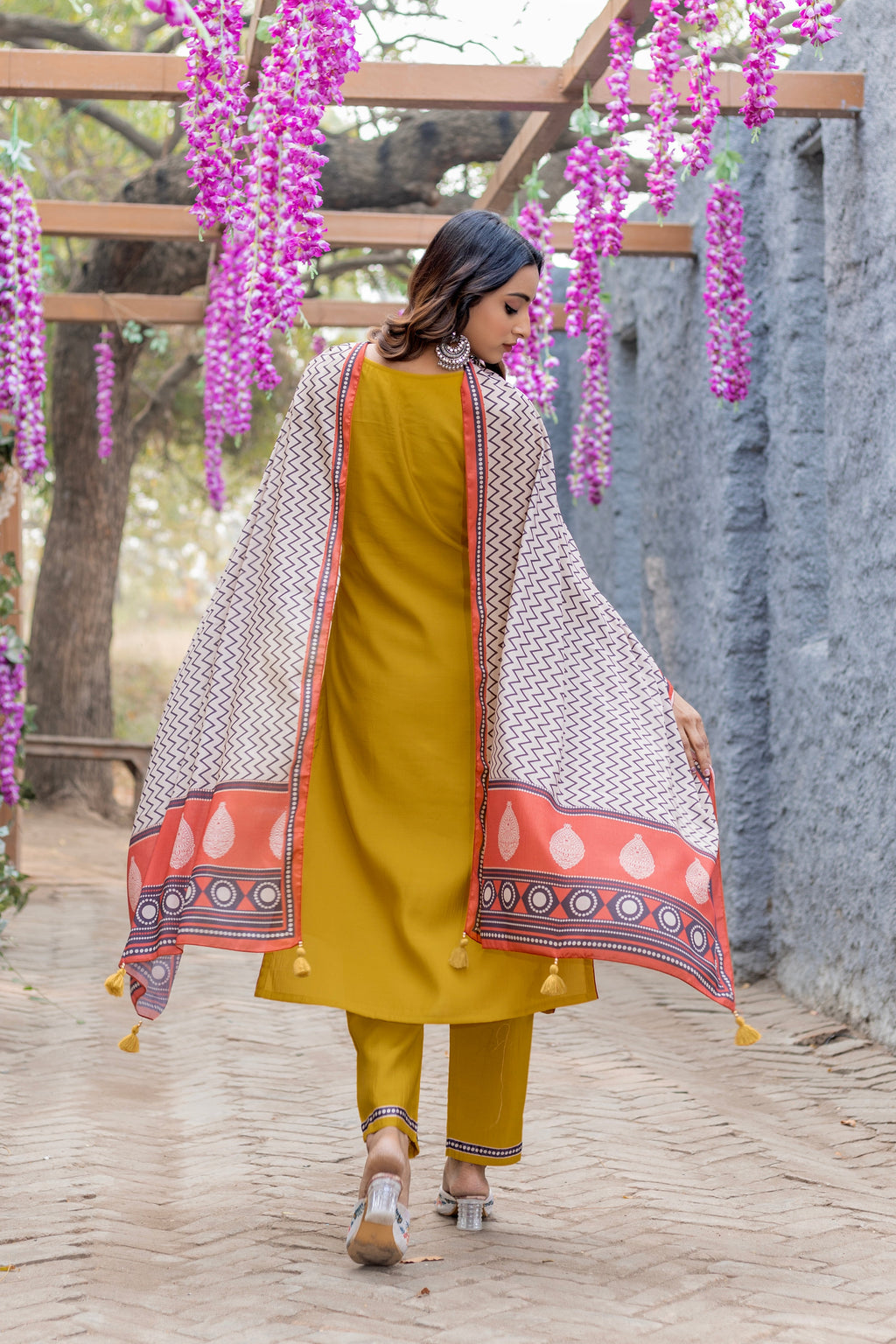 Women Modal Straight Kurta With Pant And Dupatta Suit Set-AMAYA
