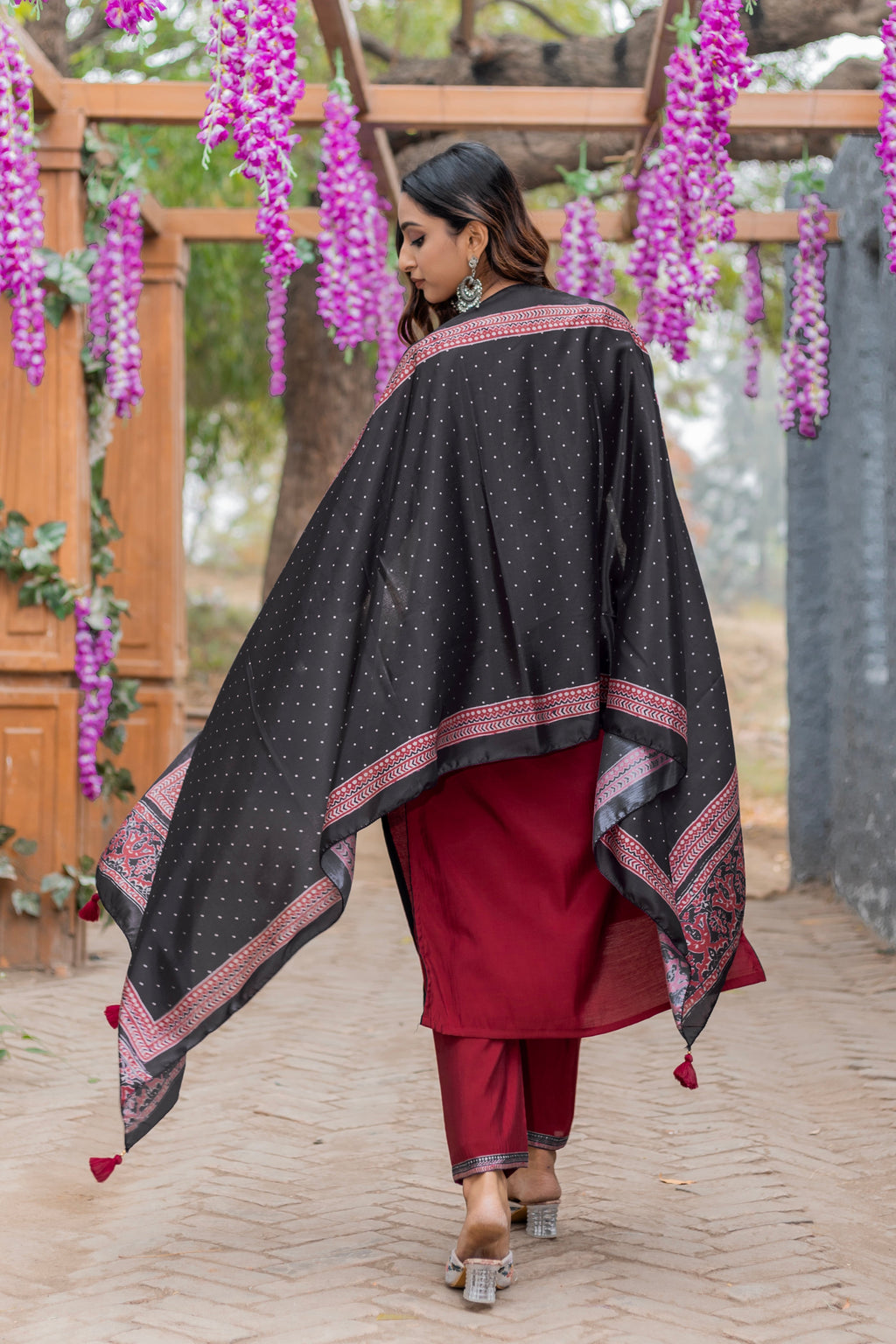 Women Modal Straight Kurta With Pant And Dupatta Suit Set-AMAYA