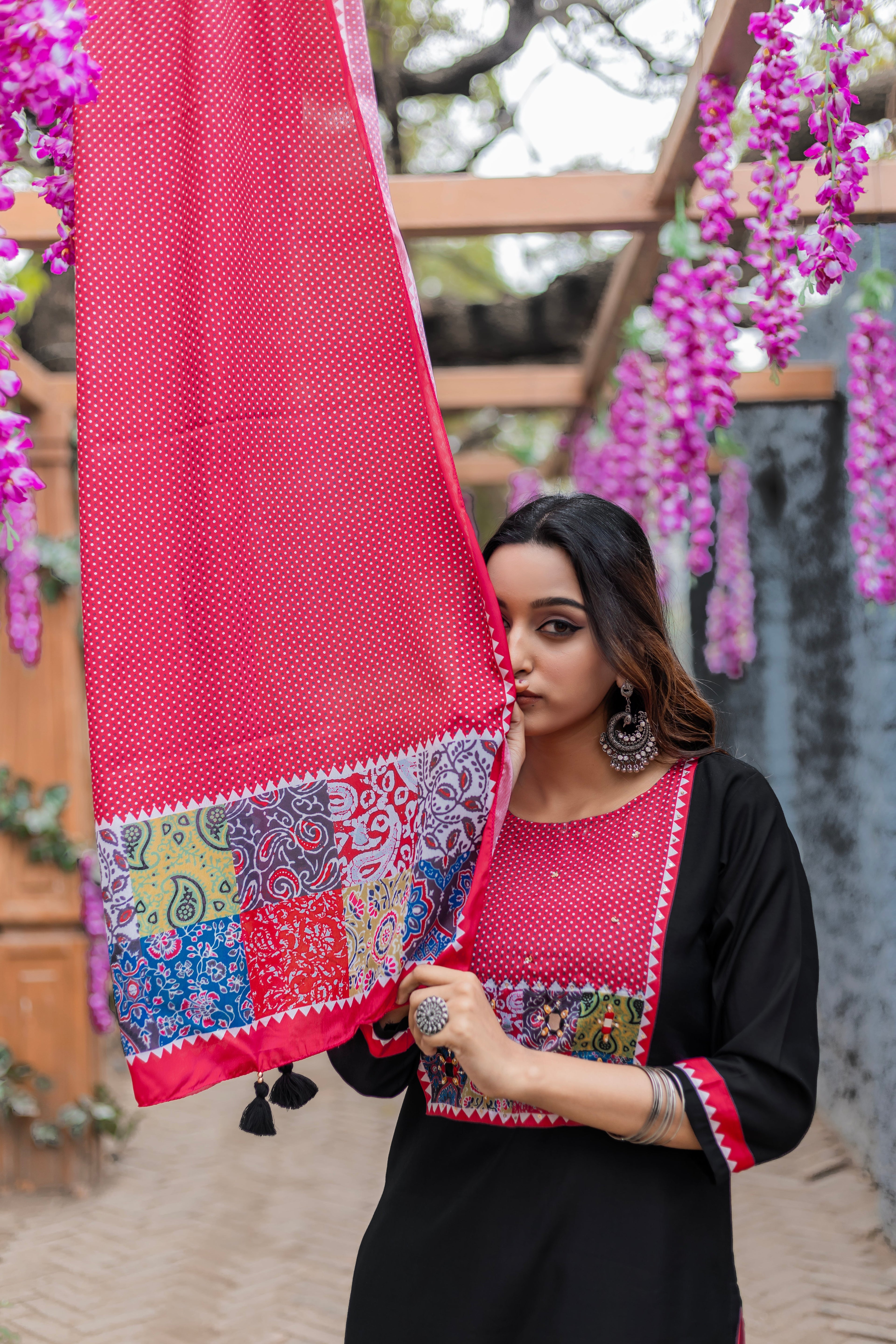 Women Modal Straight Kurta With Pant And Dupatta Suit Set-AMAYA