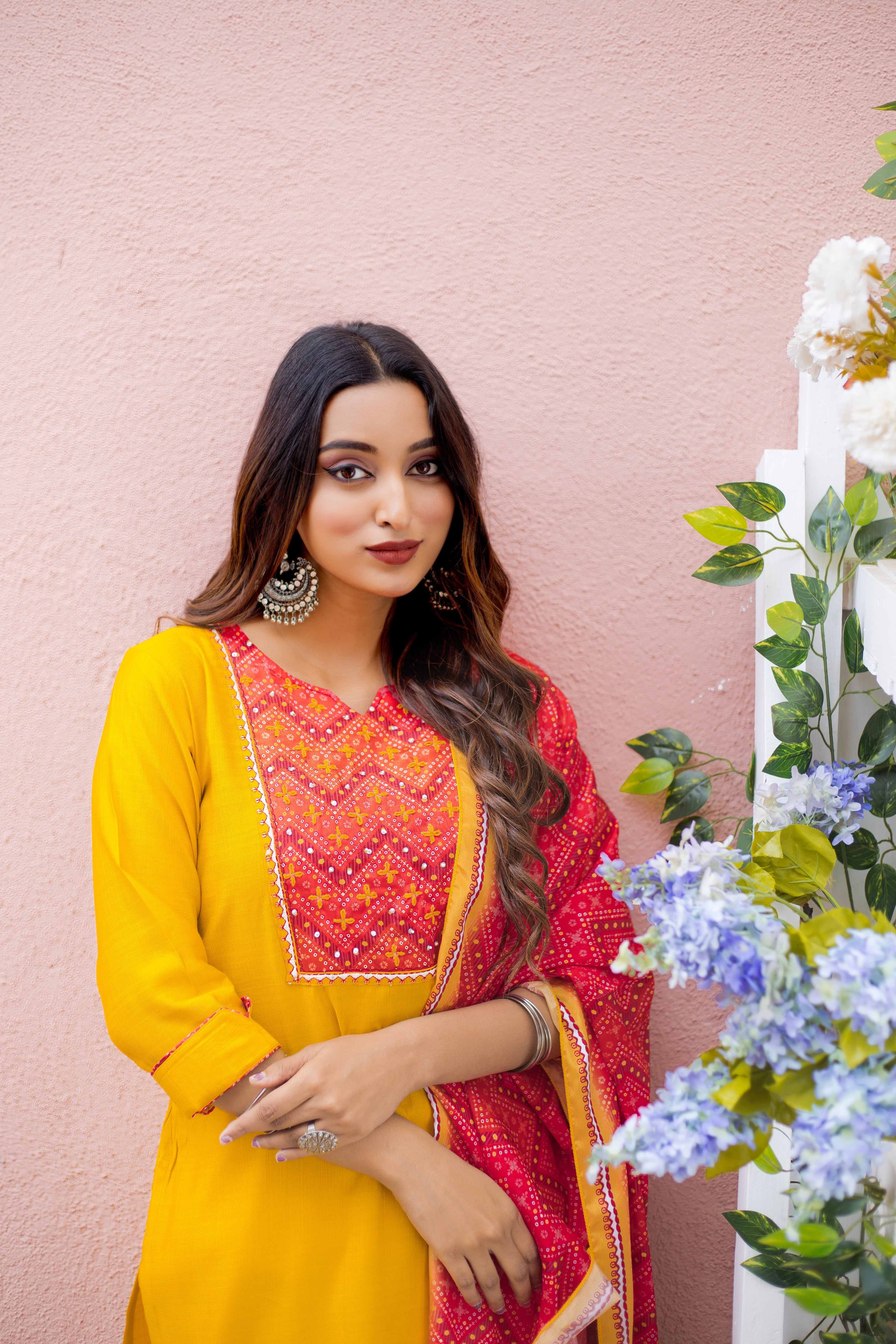 Women Modal Print  Straight Kurta With Pant And Dupatta Suit Set-DAY LIGHT