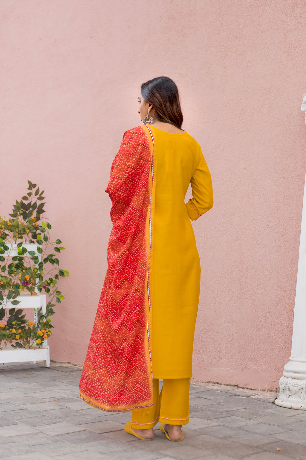 Women Modal Print  Straight Kurta With Pant And Dupatta Suit Set-DAY LIGHT