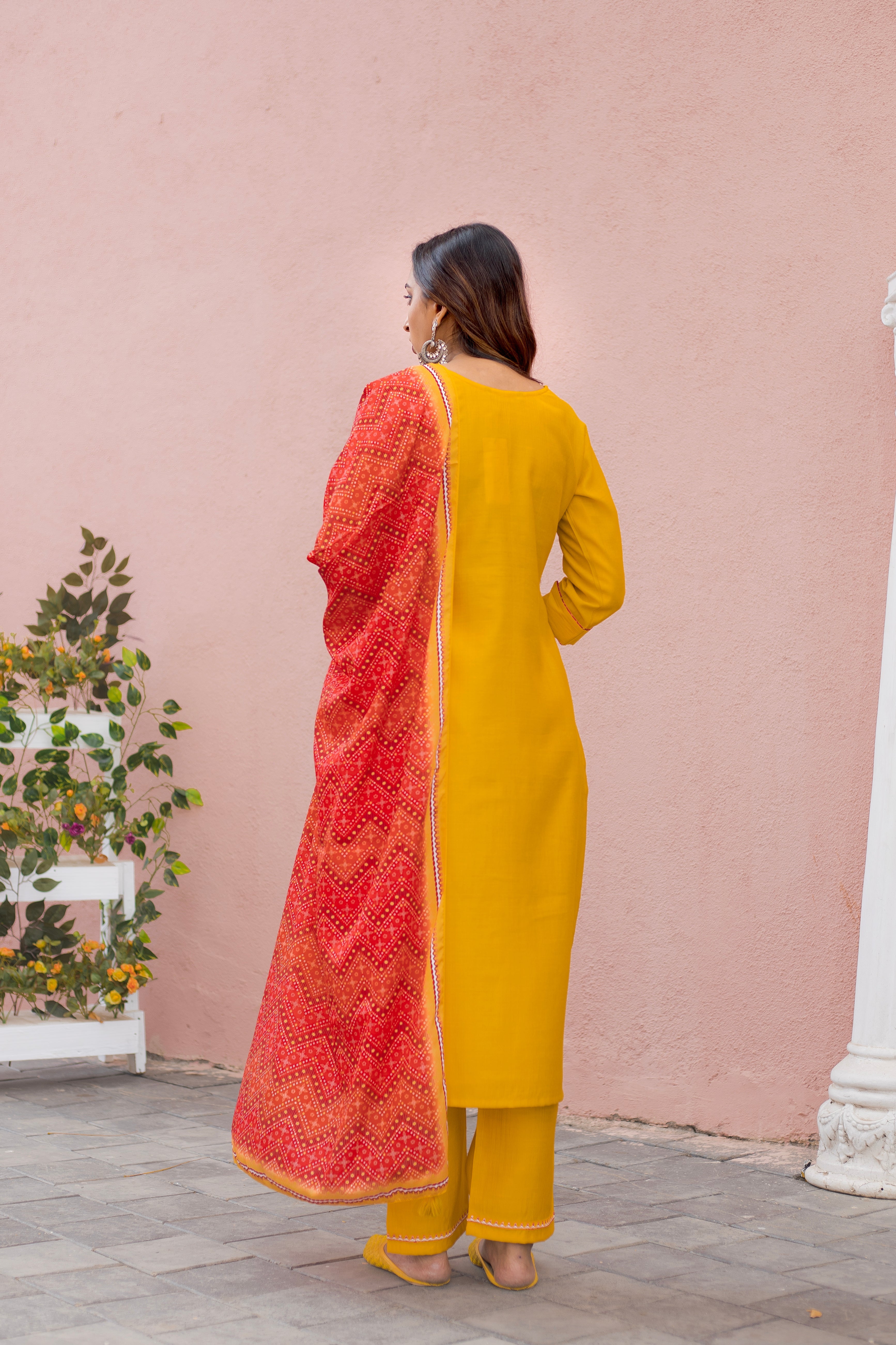 Women Modal Print  Straight Kurta With Pant And Dupatta Suit Set-DAY LIGHT