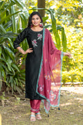 WOMEN STRAIGHT KURTA SET WITH DUPATTA-WG/1006