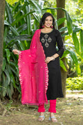 WOMEN STRIGHT KURTA SET WITH DUPATTA-WG/1006