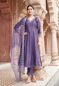 Women Floral Embroidered Kurta with Trousers & Dupatta-MIRZA